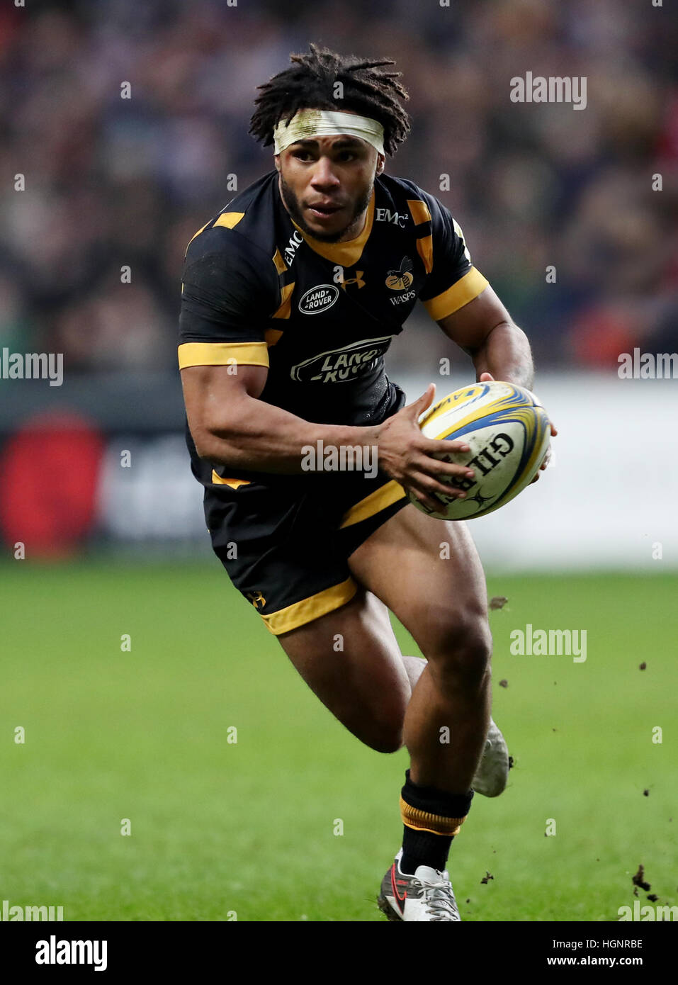 Wespen Kyle Eastmond während der Aviva Premiership match bei der Ricoh Arena in Coventry. PRESSEVERBAND Foto. Bild Datum: Sonntag, 8. Januar 2017. Finden Sie unter PA Geschichte RUGBYU Wespen. Bildnachweis sollte lauten: David Davies/PA Wire. Einschränkungen: Nur zur redaktionellen Verwendung. Keine kommerzielle Nutzung. Stockfoto