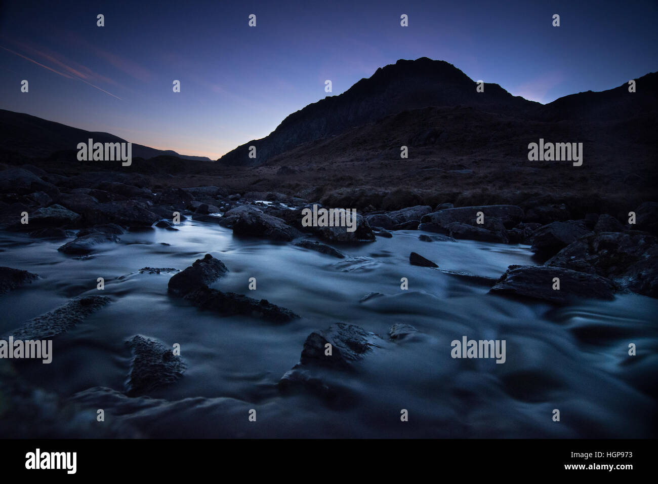 Tryfan northwales Stockfoto