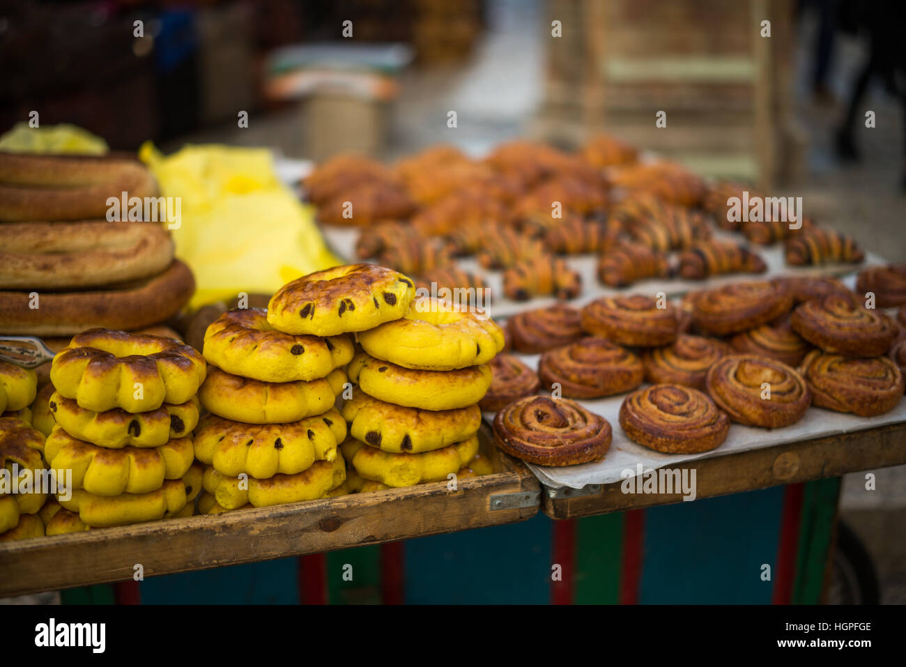 Straßenmarkt, Altstadt Jerusalem, Nahost Stockfoto