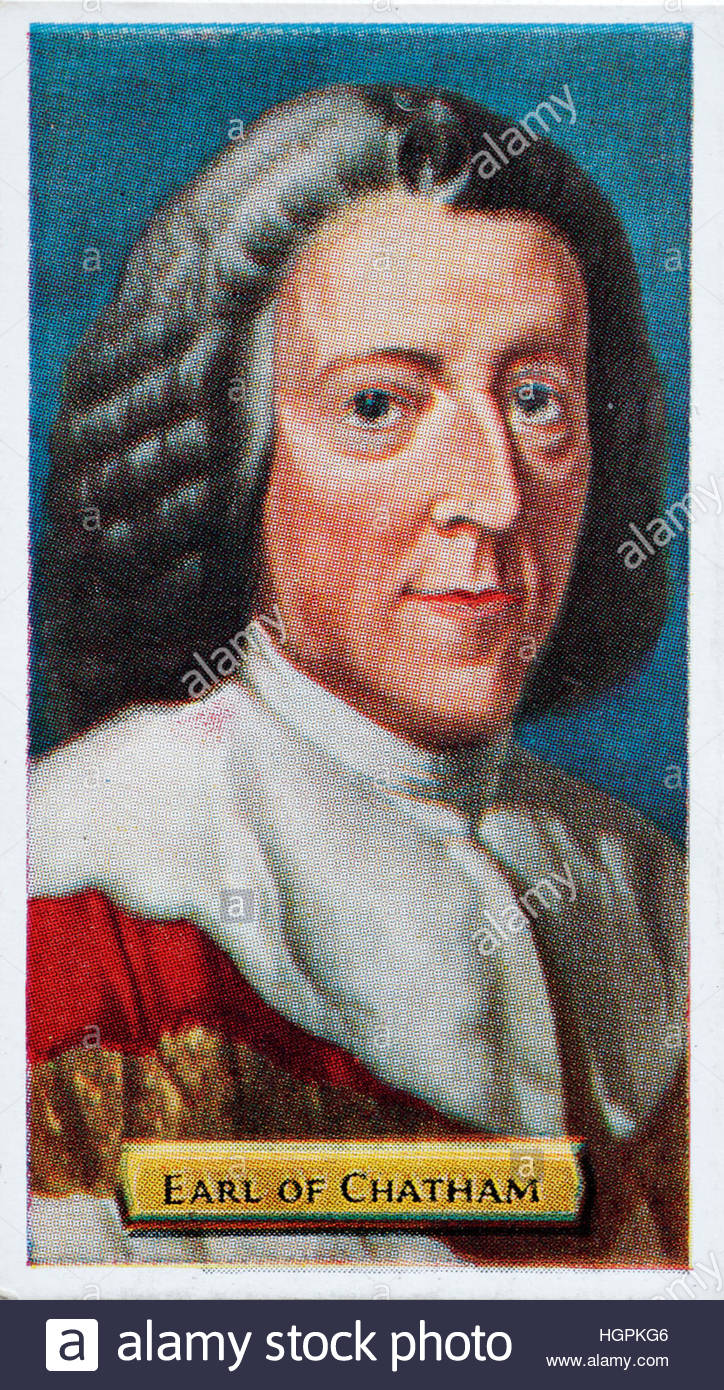William Pitt, 1. Earl of Chatham 1708 - 1778, englischer Staatsmann und Premierminister Stockfoto