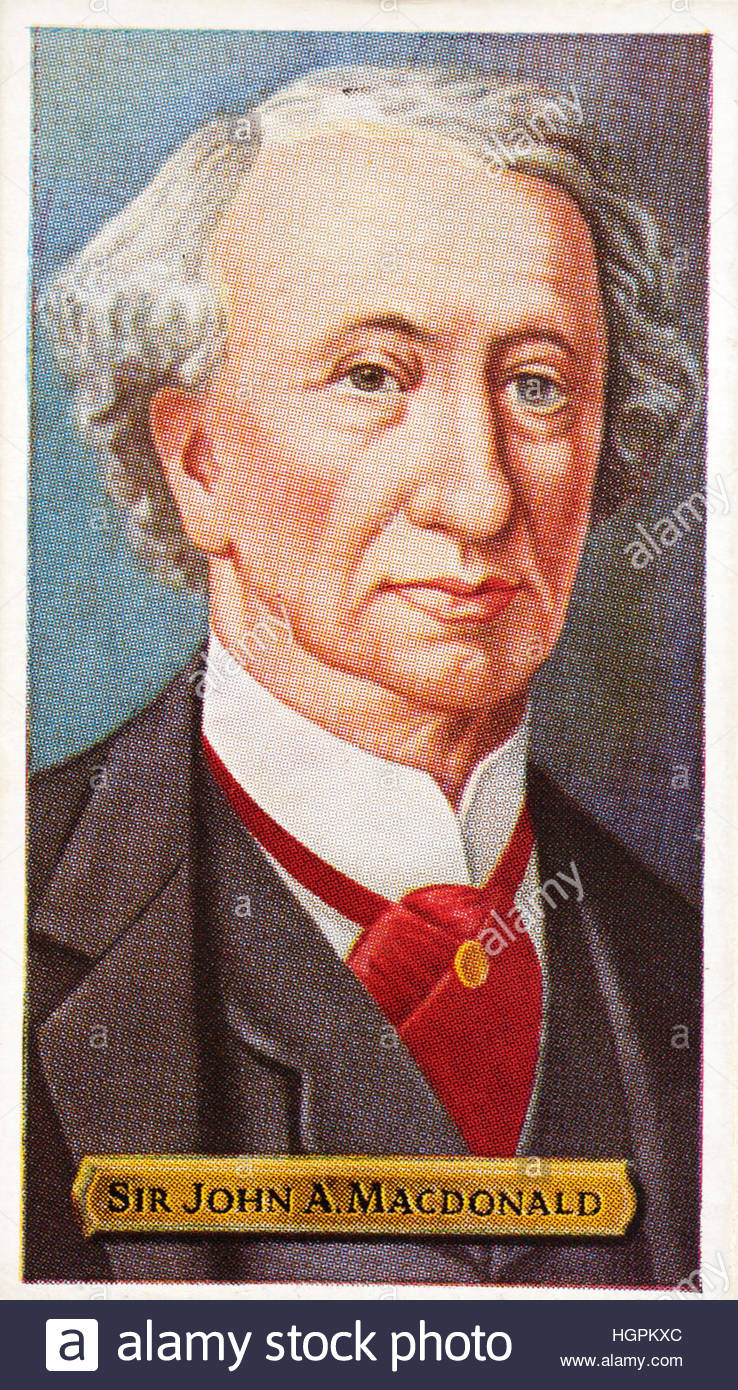 Sir John Alexander Macdonald, erster Premierminister von Kanada 1867 – 1873 und 1878 – 1891 Stockfoto