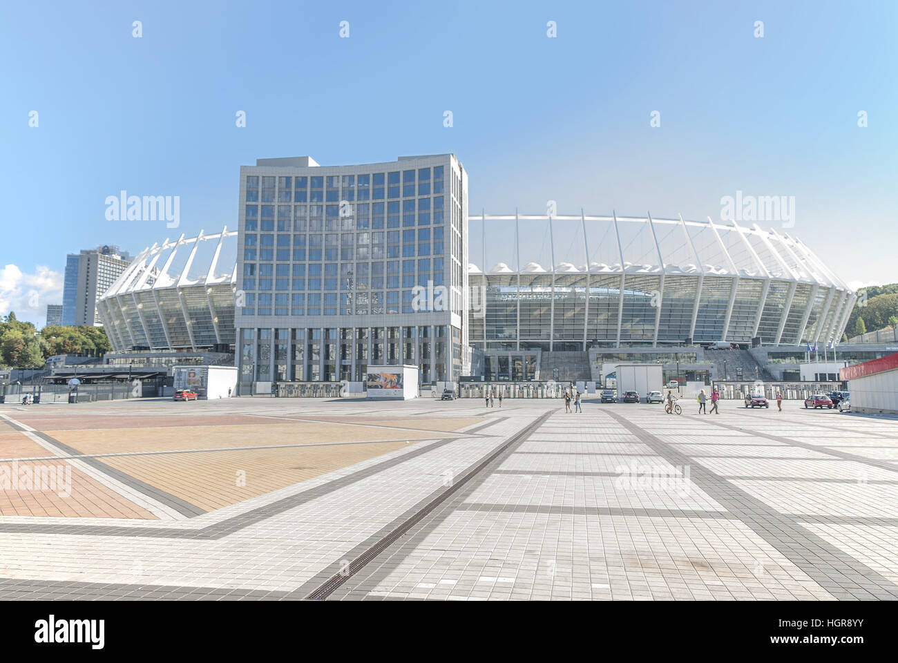 Stadion-außen Stockfoto