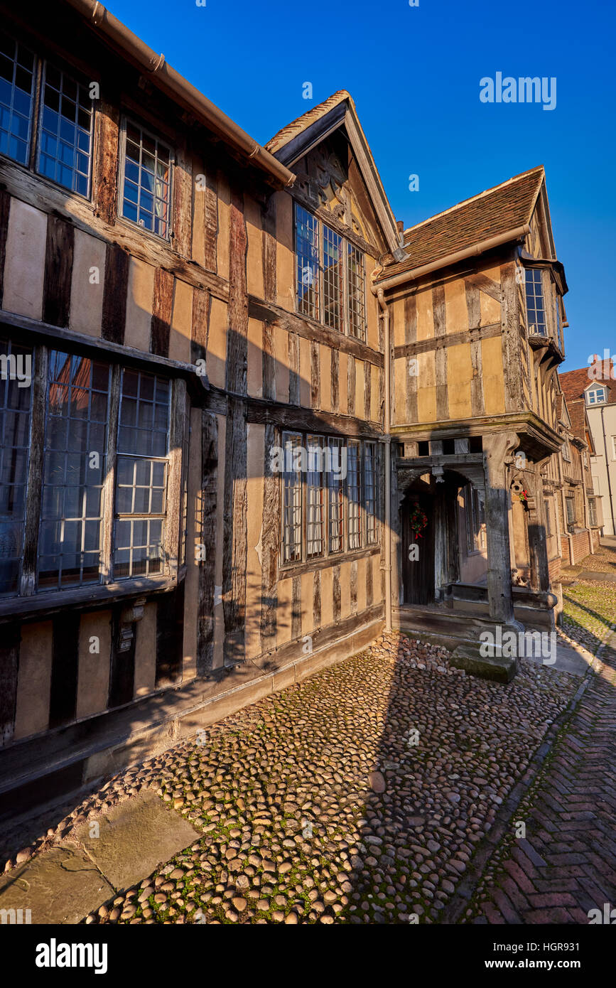 Der Lord Leycester Hospital (oft einfach als Lord Leycester bekannt) ist ein Altersheim für Veteranen in Warwick Stockfoto