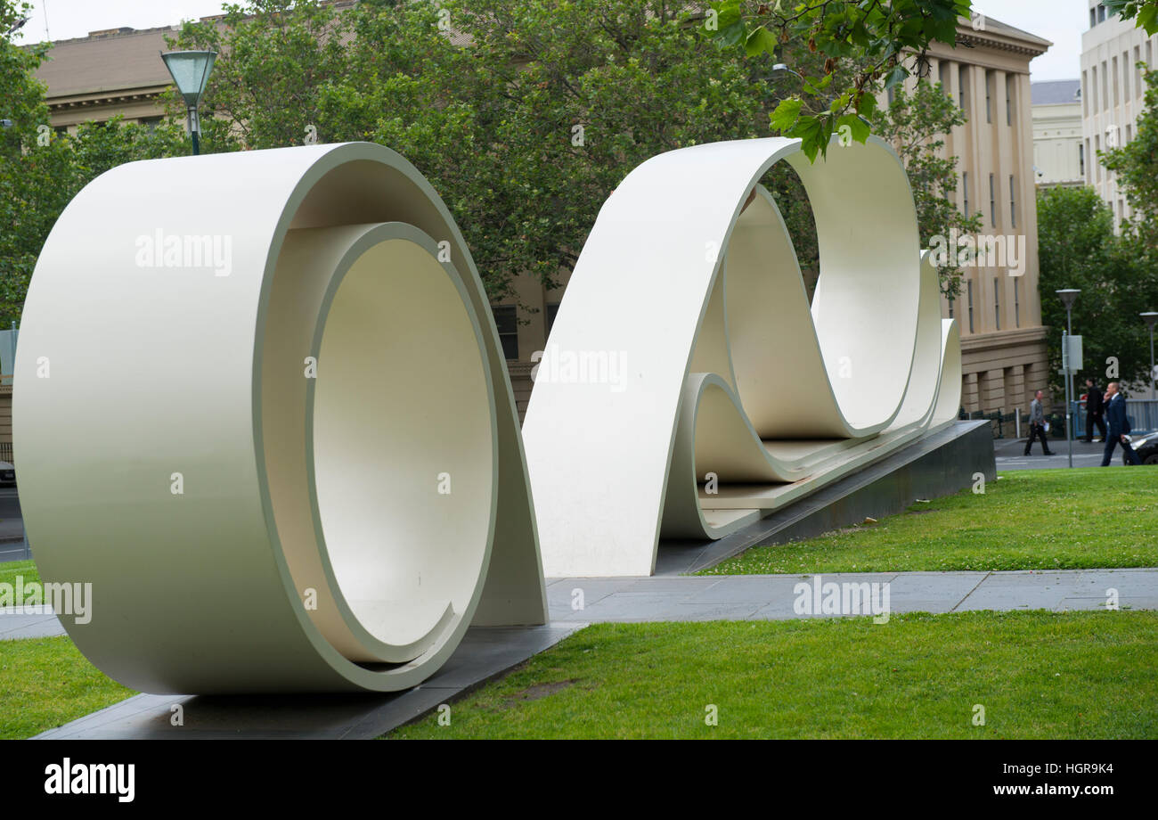 Die große Petition Skulptur Burston Reserve in der Innenstadt von Melbourne, Victoria, Australien Stockfoto