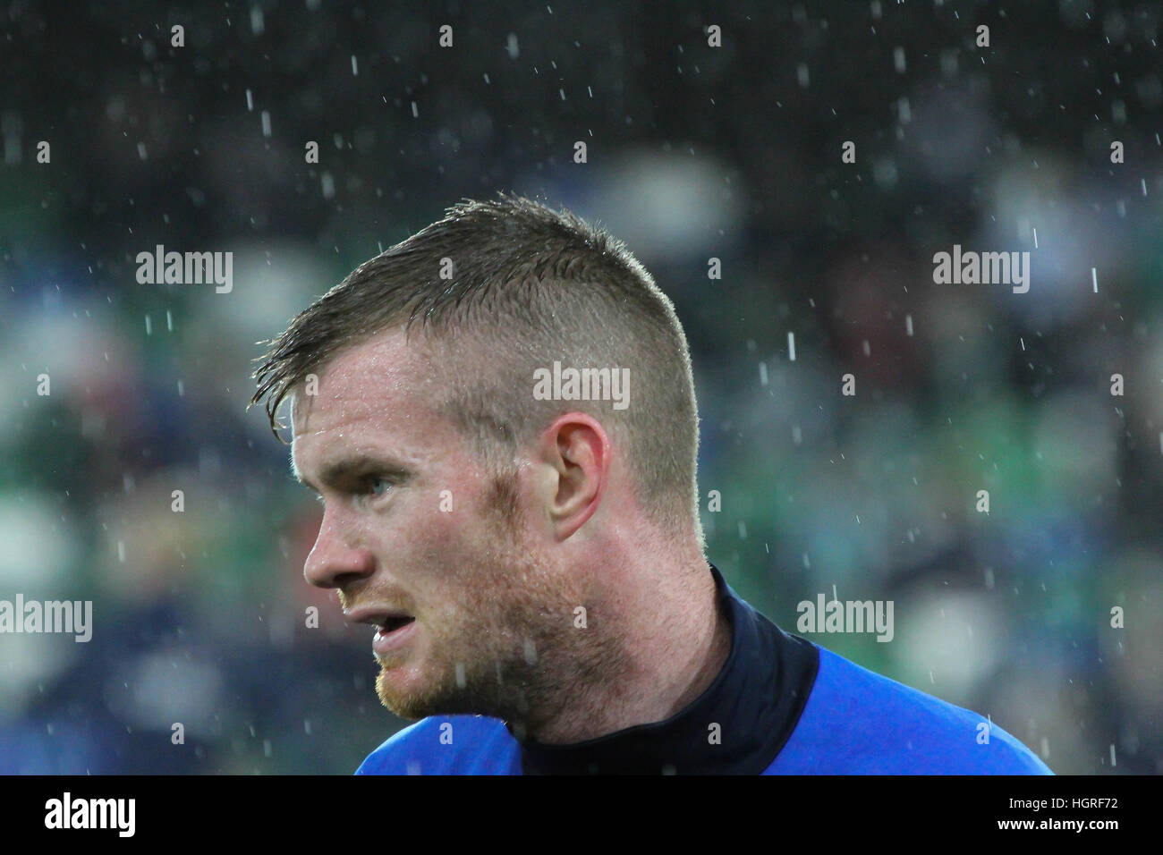 Belfast, Nordirland. 11. November 2016. Fußball-WM - Nordirland 4 Aserbaidschan 0. Northern Ireland Chris Brunt. Stockfoto