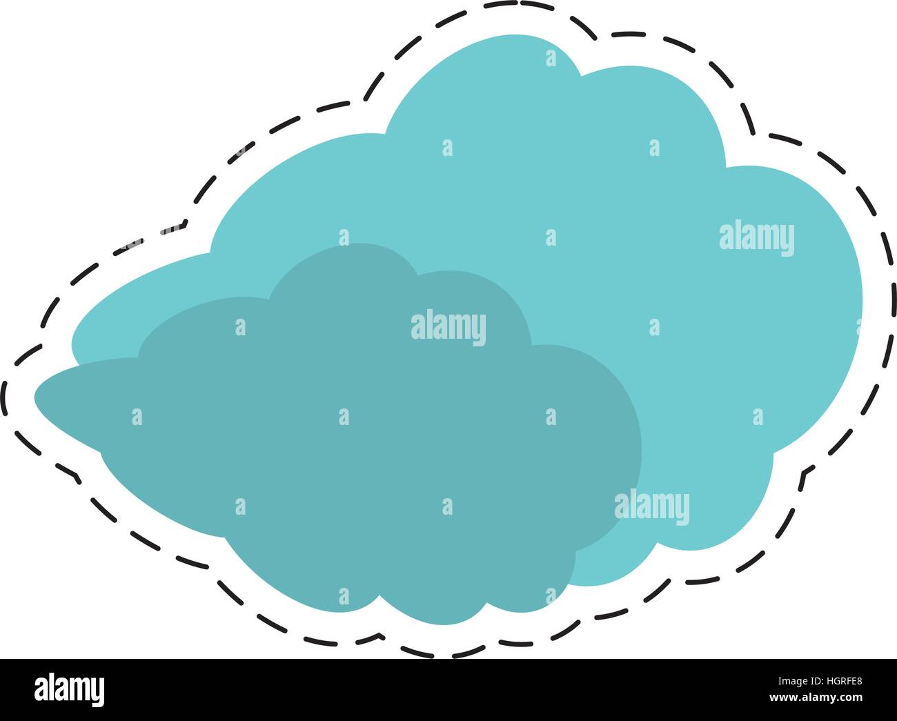 Reisen Sie Wetter Konzept schneiden Linie Vektor Illustration Eps 10 Stock Vektor