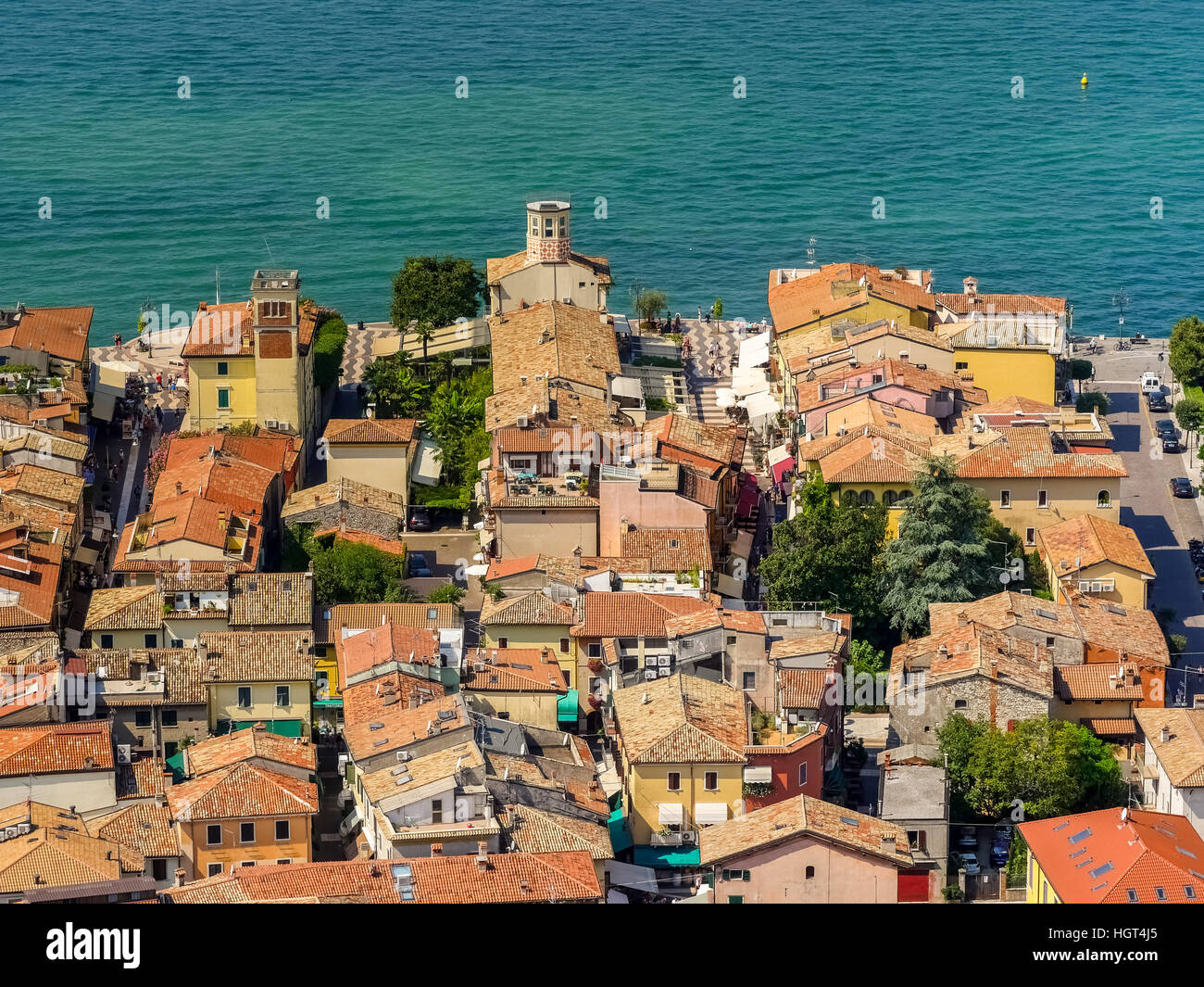 Lazise, Gardasee, Veneto, Italien Stockfoto