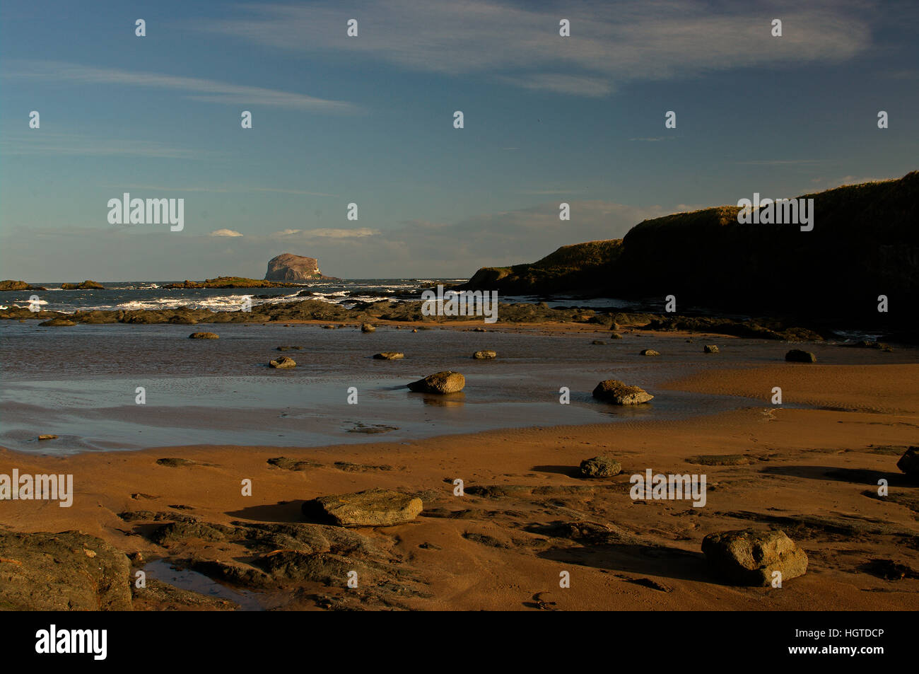 Bass Rock aus North Berwick, Schottland Stockfoto