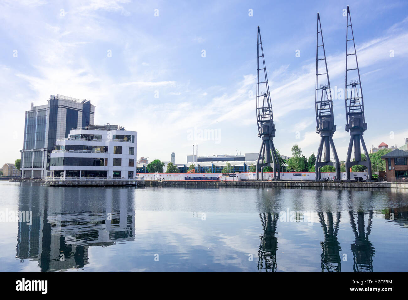 Inneren Millwall Dock wurde 1868 von von John Aird & Co eröffnet und wurde verwendet, um Handel mit Holz und Getreide. Stockfoto