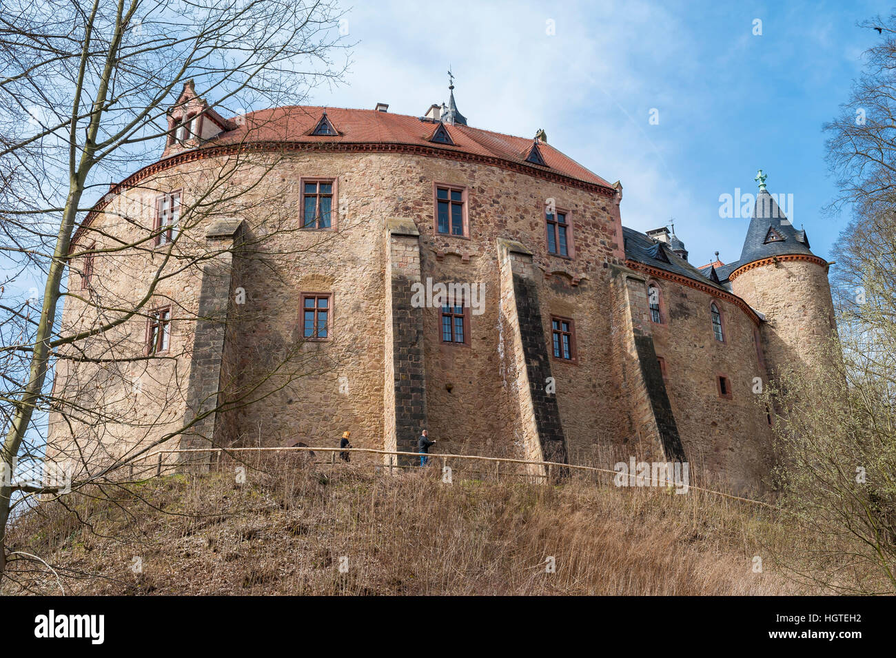 Burg Kriebstein, Landkreis Mittelsachsen in Sachsen, Deutschland, Europa Stockfoto