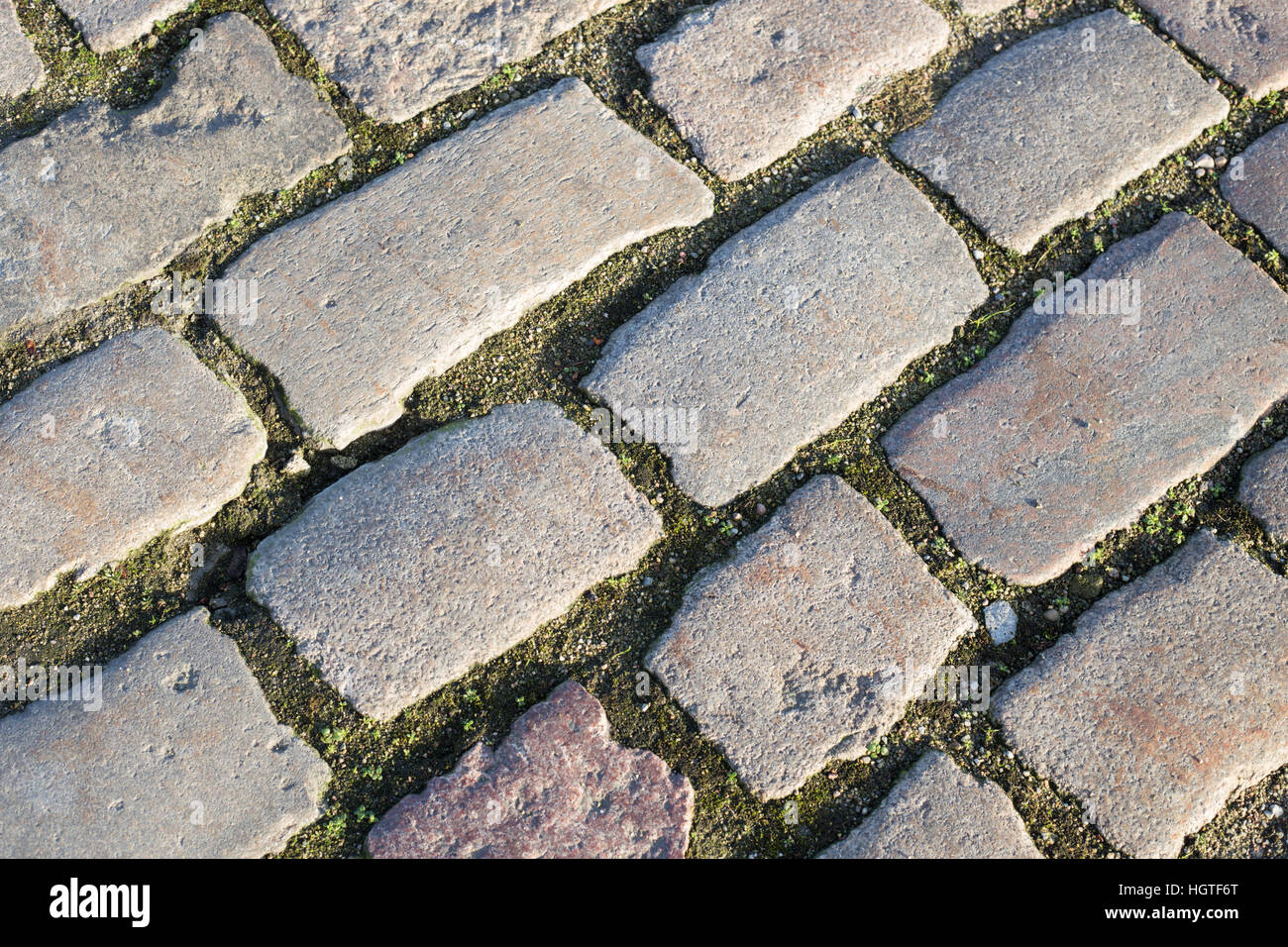Gepflasterten Straße Hintergrund Stockfoto