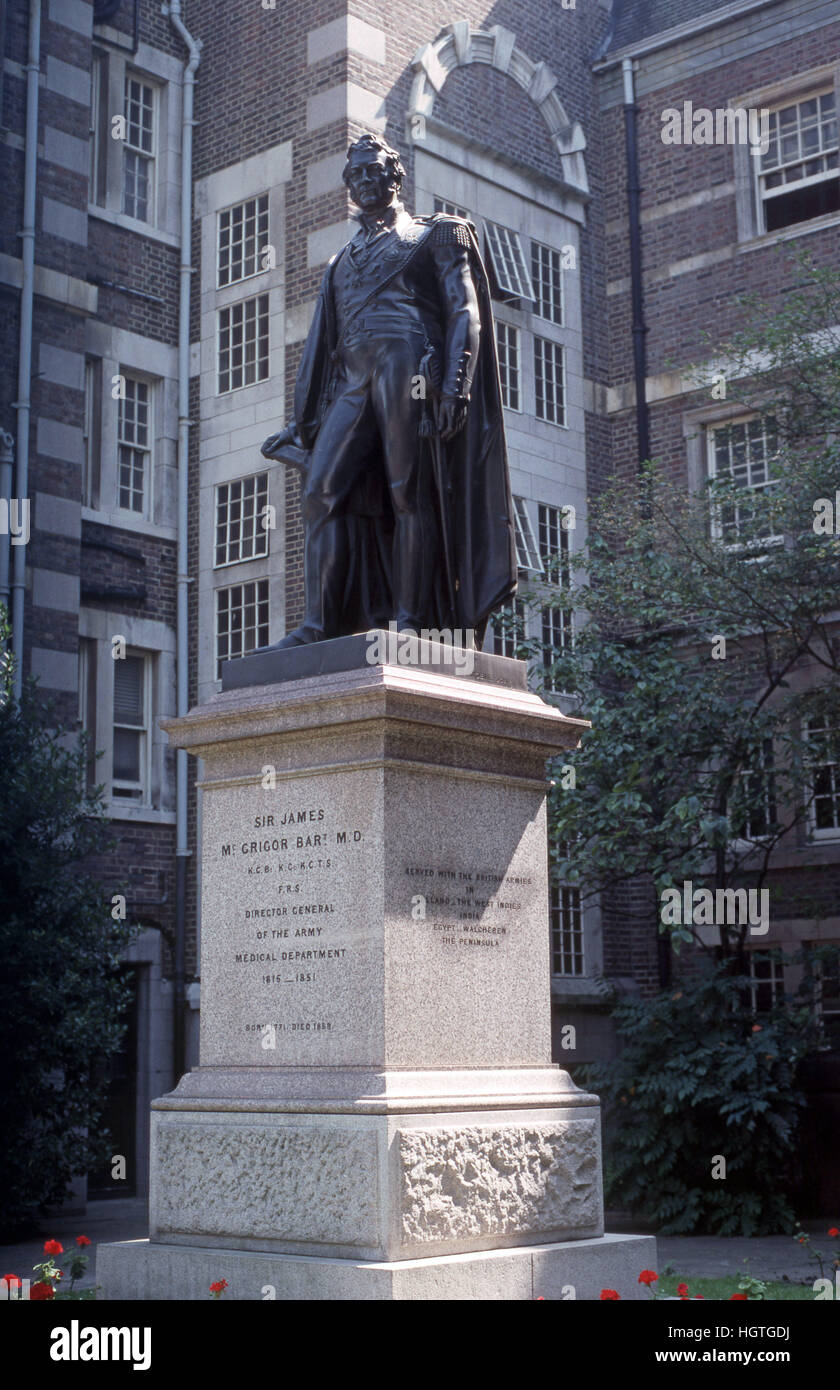 Statue von Sir James McGrigor, 1. Baronet Stockfoto