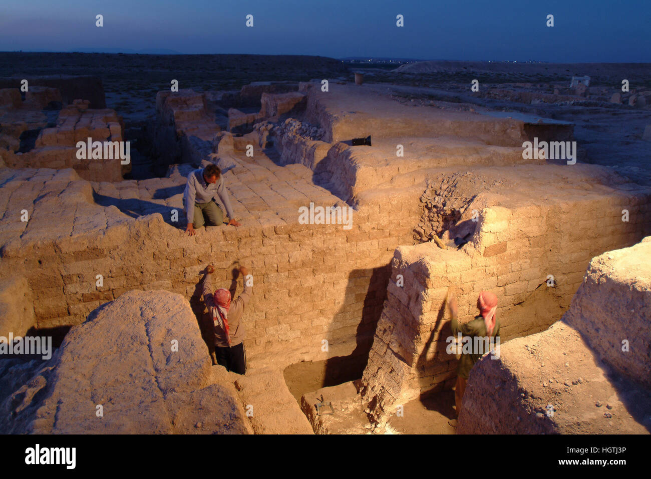 Sirya Qatna der antiken Stadt Qatna Stockfoto