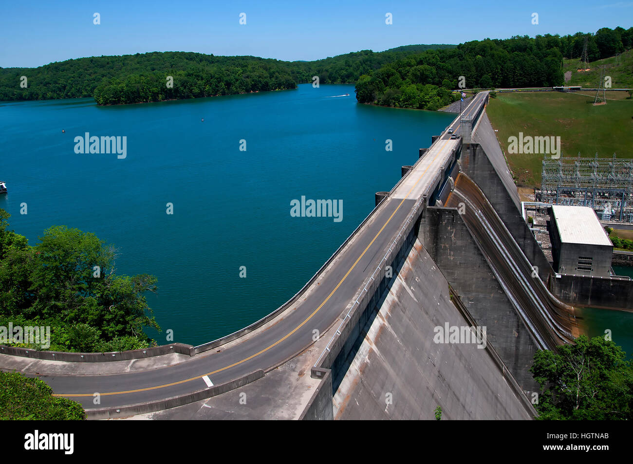 See-Norris gebildet durch den Norris Damm auf dem Fluss Clinch in Tennessee Valley USA Stockfoto