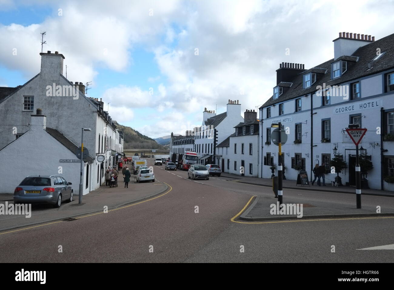 Inveraray Stadt Schottland Stockfoto