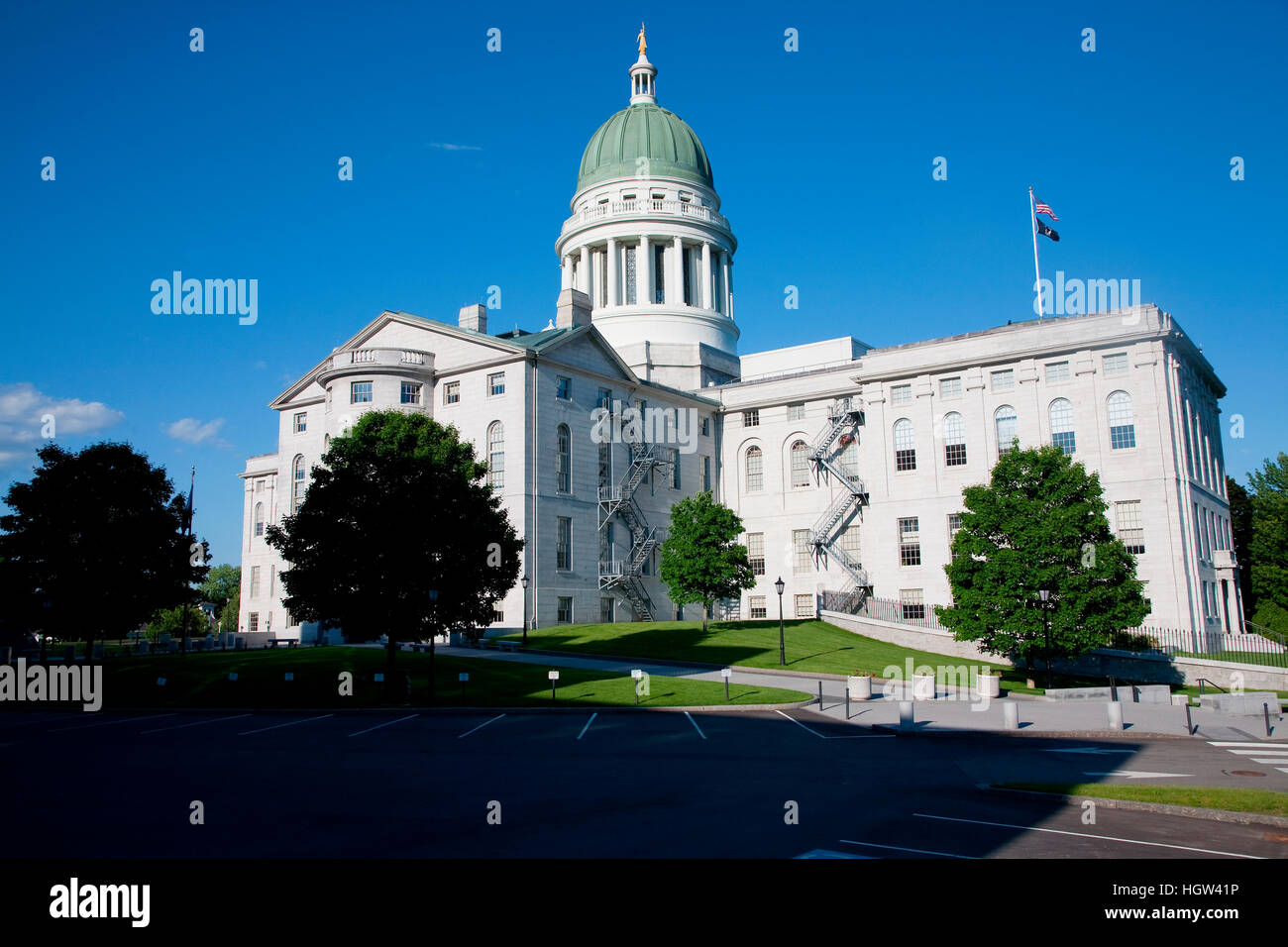 Historische Maine State Capitol Building, Augusta, Maine, die Landeshauptstadt Stockfoto