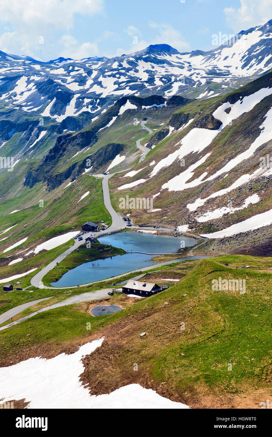 alten Großglockner Hochalpenstraße, kurvenreiche Straße, Kärnten,? Ost-Tirol, Österreich, Europa Stockfoto