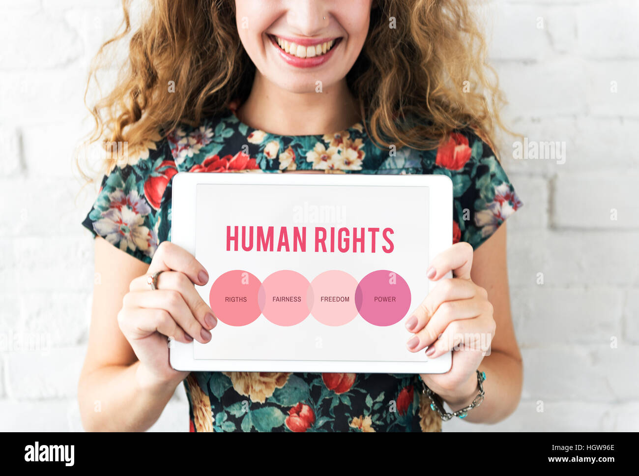 Frauen Menschliches Geschlecht Chancengleichheit Rechtekonzept Stockfoto