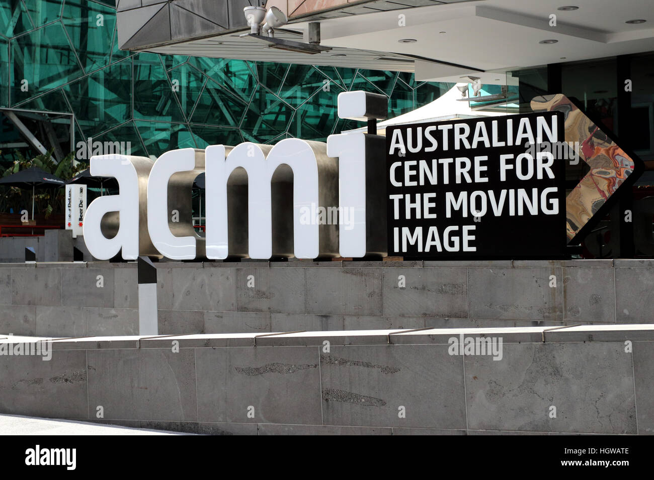 Australischen Zentrums für Bewegtbild oder bekannt als ACMI in Melbourne Victoria Australien Stockfoto