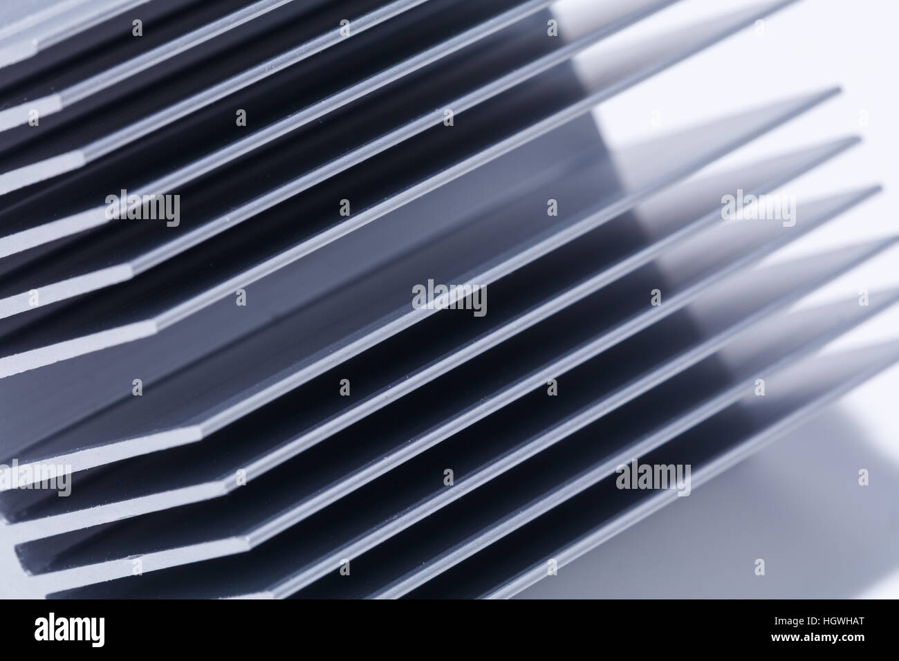 Nahaufnahme von einem Chipsatz Kühlkörper Stockfoto