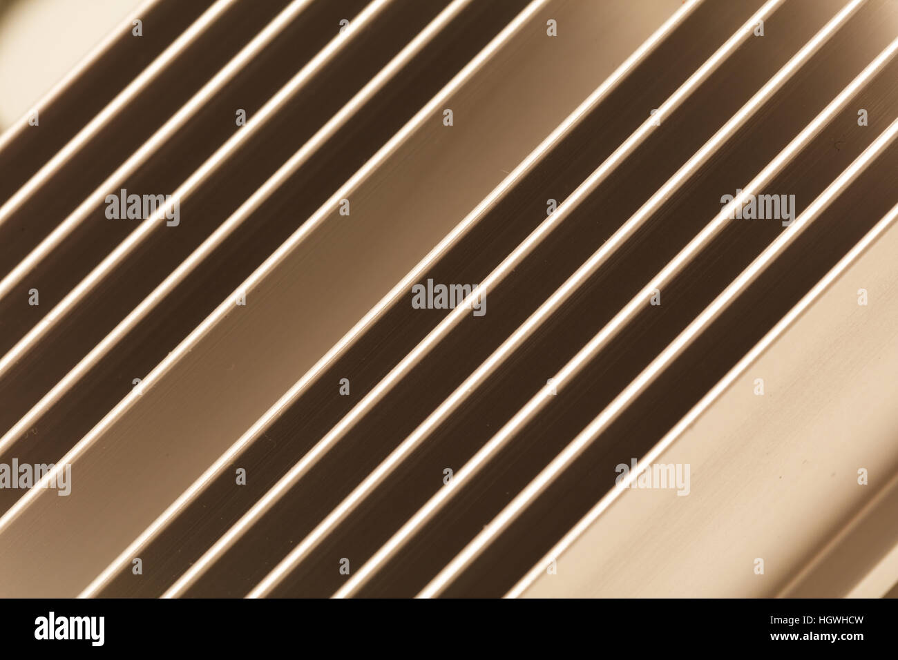 Nahaufnahme von einem Chipsatz Kühlkörper auf motherboard Stockfoto