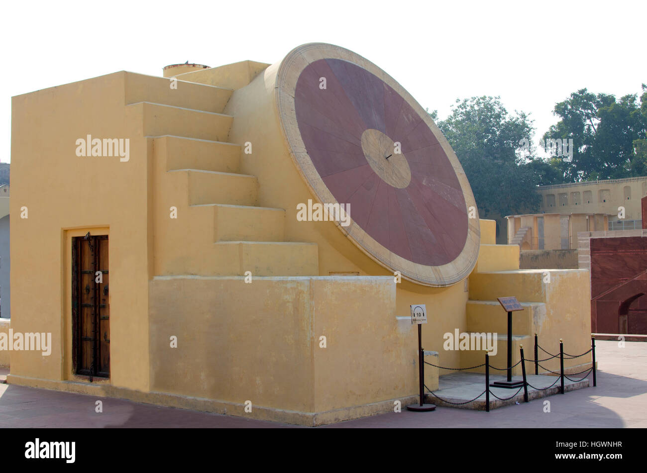 Historischen architektonischen Konstruktion Observatoriums Jantar Mantar in Indien, Dzhantar, Architektur, Geschichte, Indien, Jaipur, mantar Stockfoto