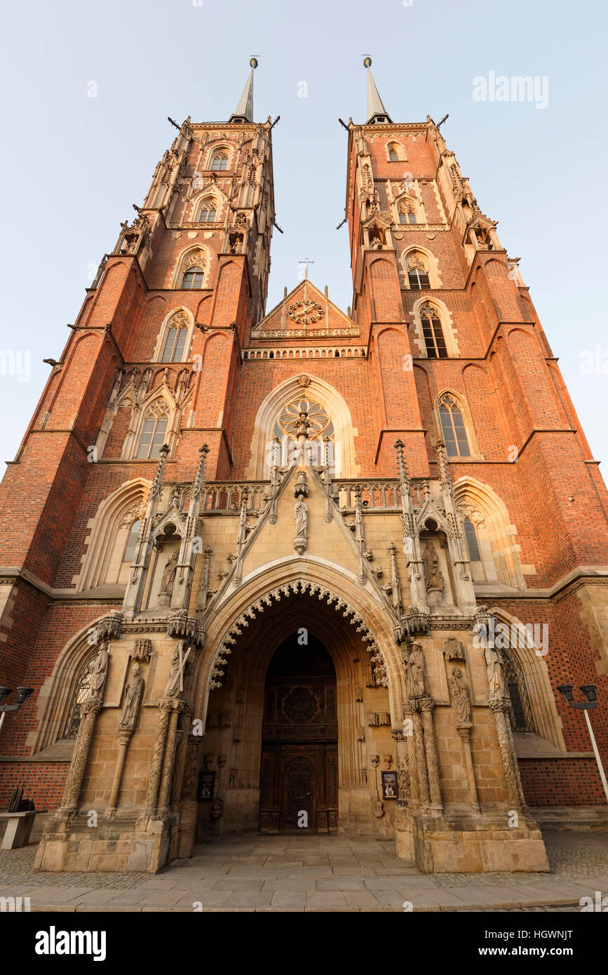 Wrocław Kathedrale, historisches Zentrum, Stare Miasto, Altstadt, Breslau, Polen Stockfoto