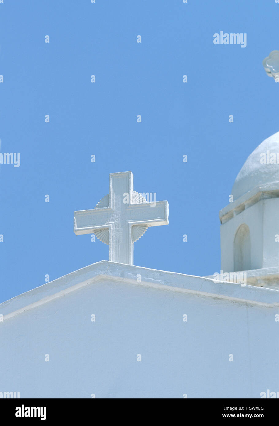 Kreuz in der Kapelle des Heiligen Georg, Athen, Griechenland Stockfoto