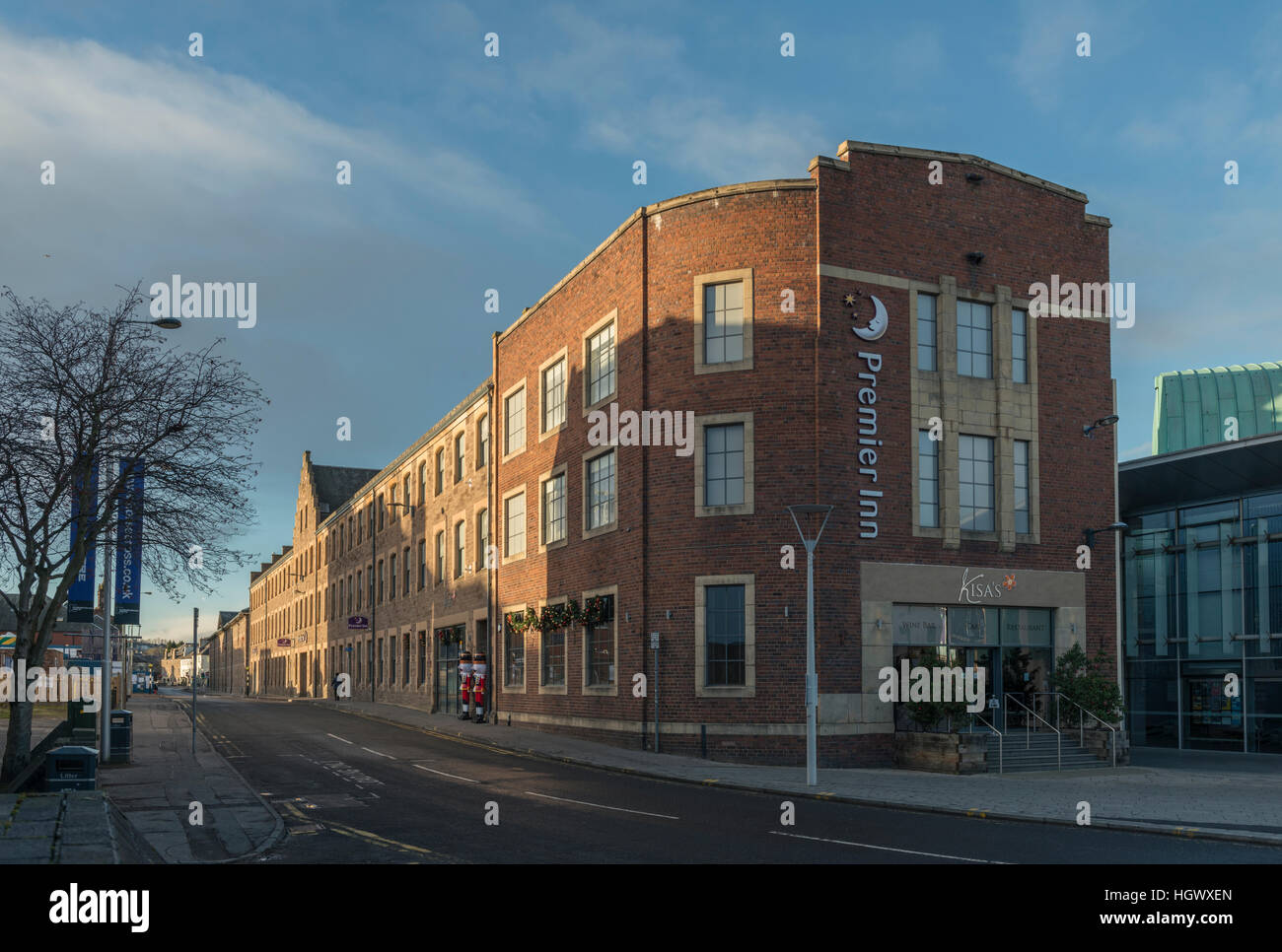 Premier Inn, ex Pullars Farbwerken, Mill Street, Perth, Schottland, UK, Stockfoto