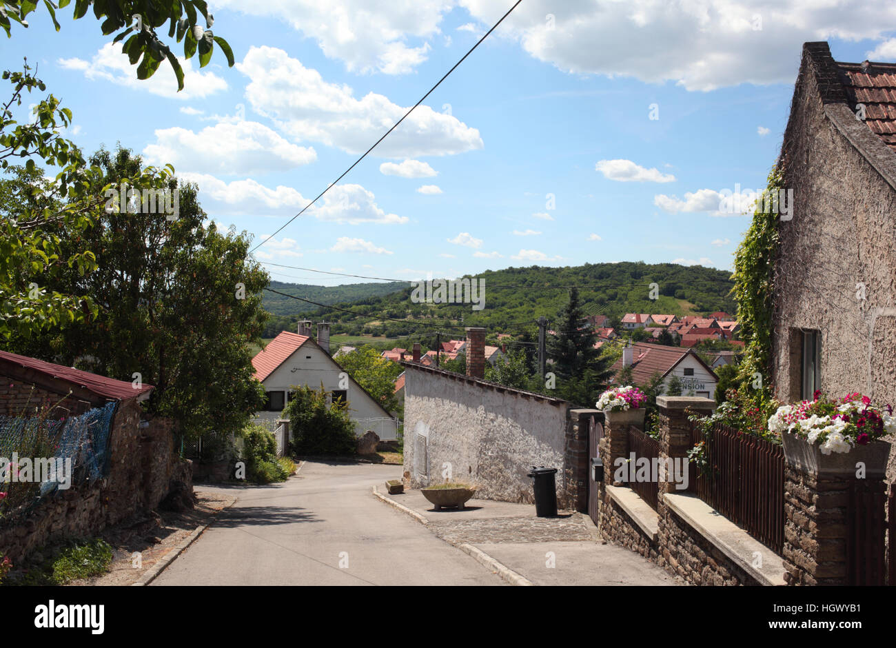 Tihany Straßen (Ungarn) Stockfoto