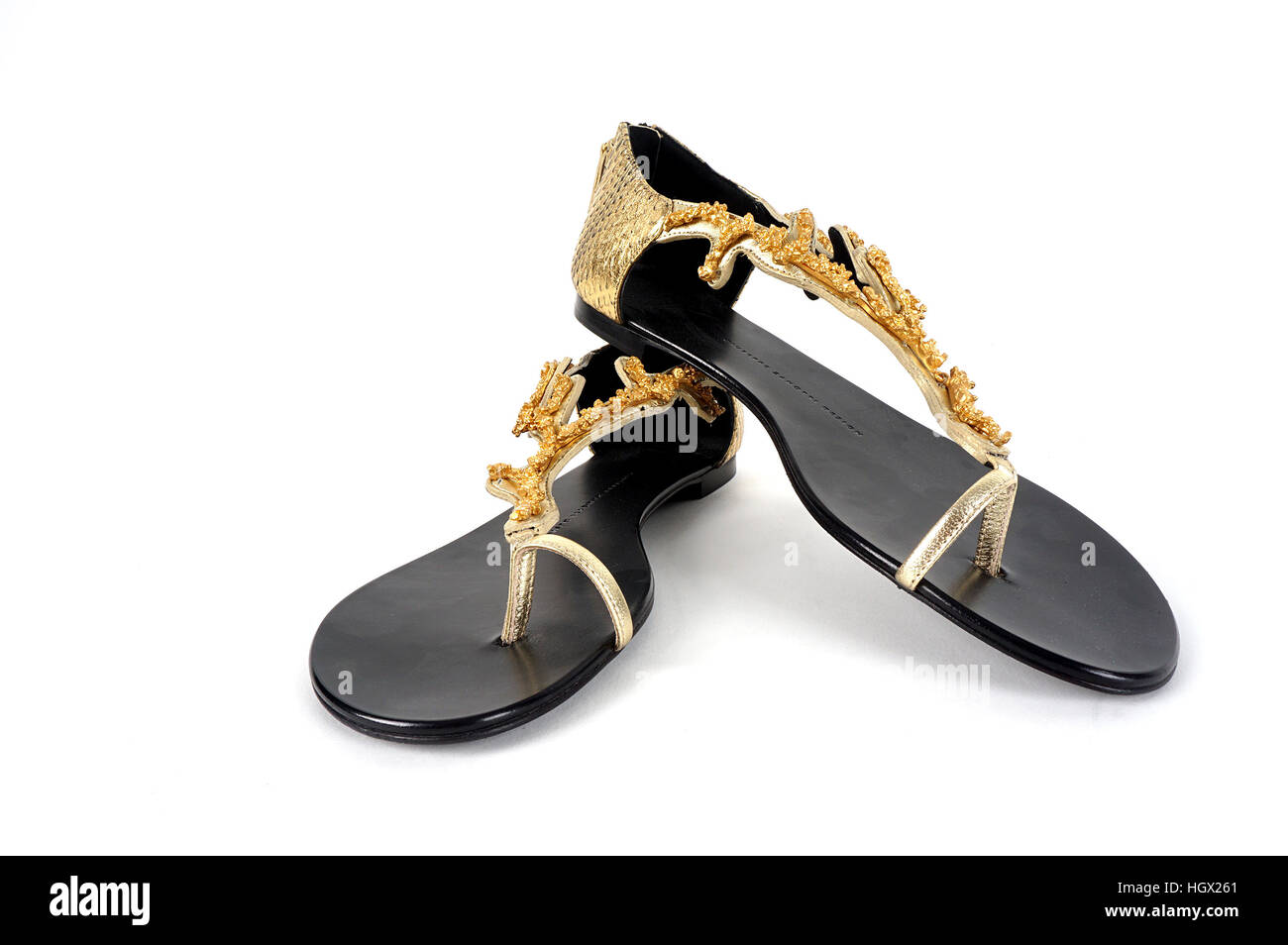 schwarzen Schläfer auf einem weißen Hintergrund Stockfoto