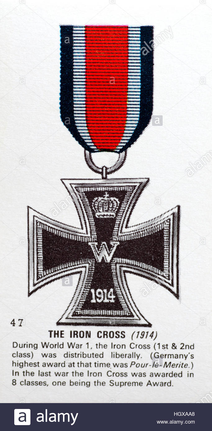 Das Eiserne Kreuz, ein preußisch-deutsche Medaille Stockfoto