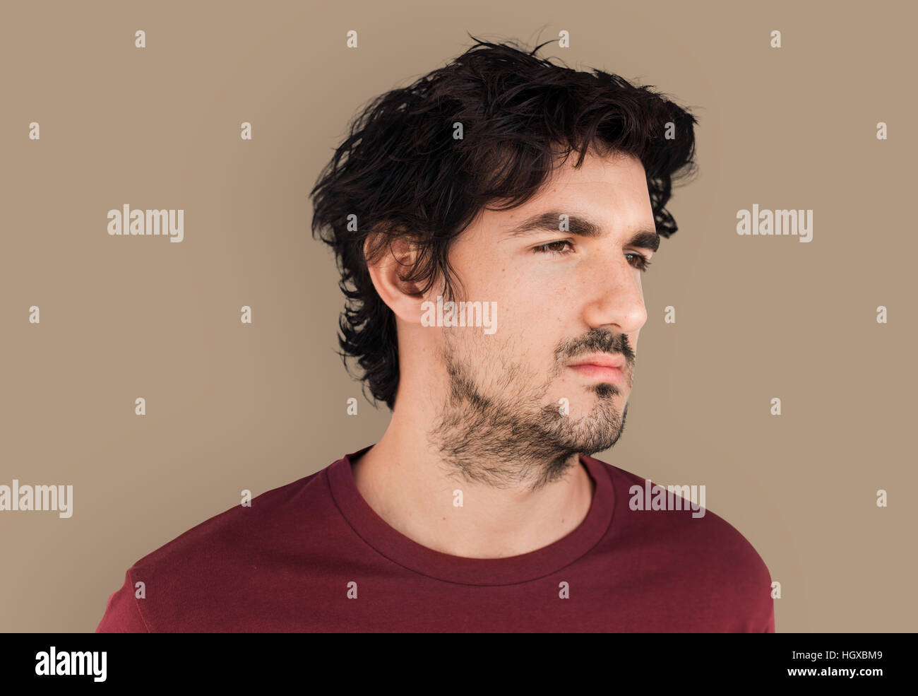 Mann-Casual Portrait-Fotografie-Konzept Stockfoto
