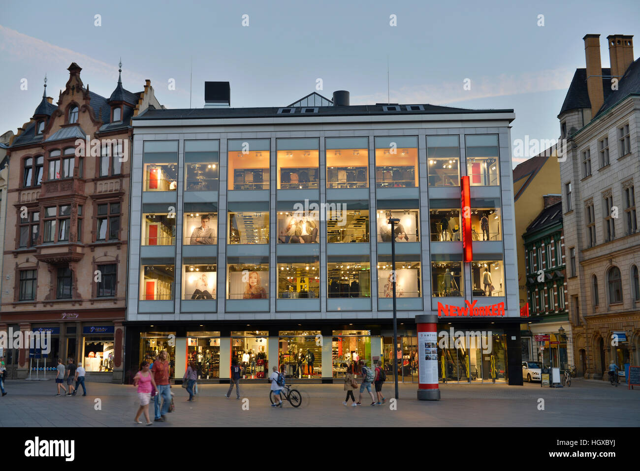 Yorker, Marktplatz Halle an der Saale, Sachsen-Anhalt, Deutschland Stockfoto