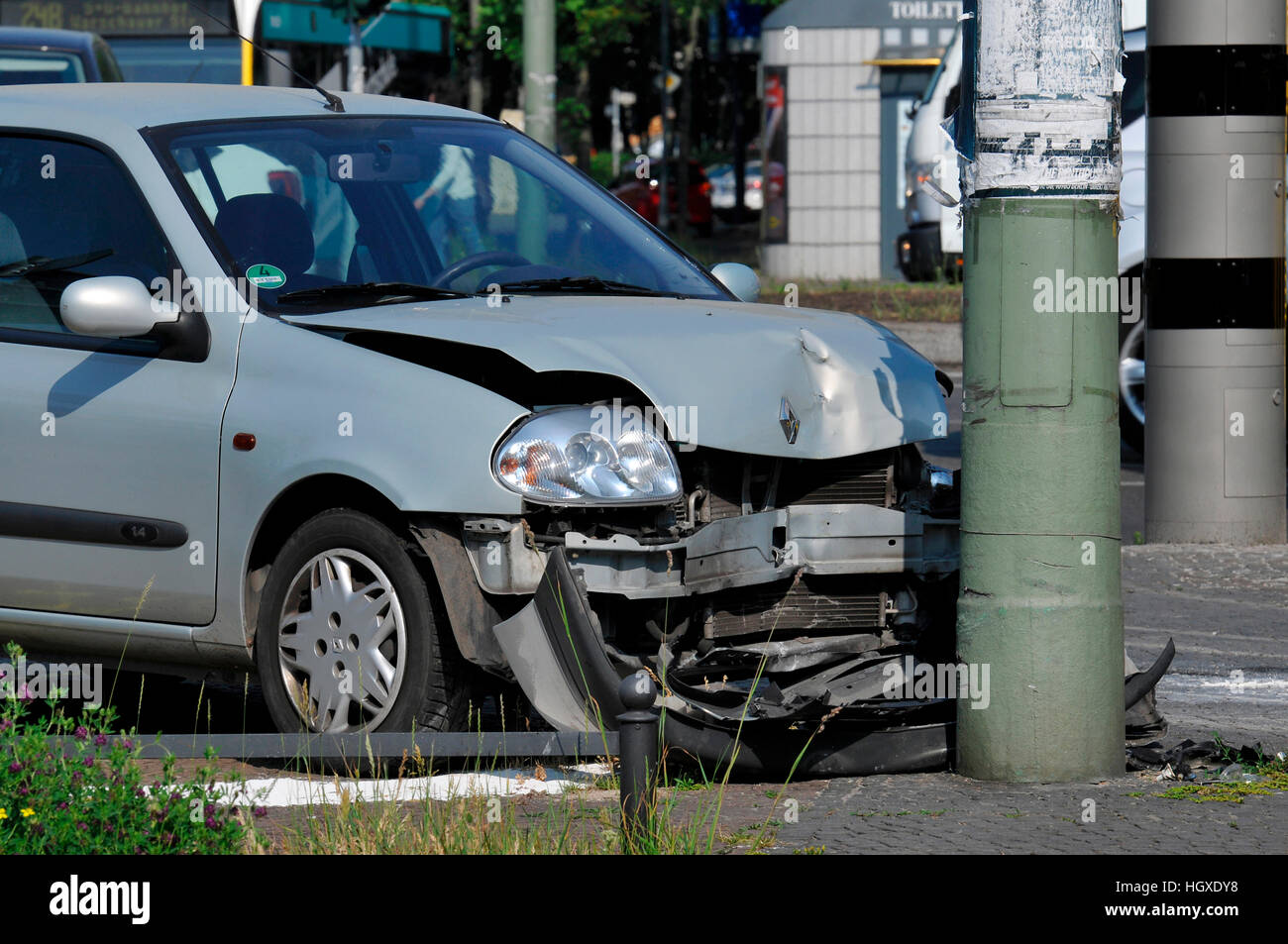 Autounfall, Innsbrucker Platz, Schöneberg, Berlin, Deutschland Stockfoto