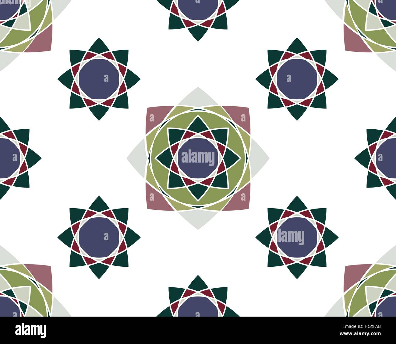 Elegante Verzierungen geometrische Mandala. Alte dekorative Ornament-Muster. Handgezeichnete kreative Vorlage, Vektor Stock Vektor