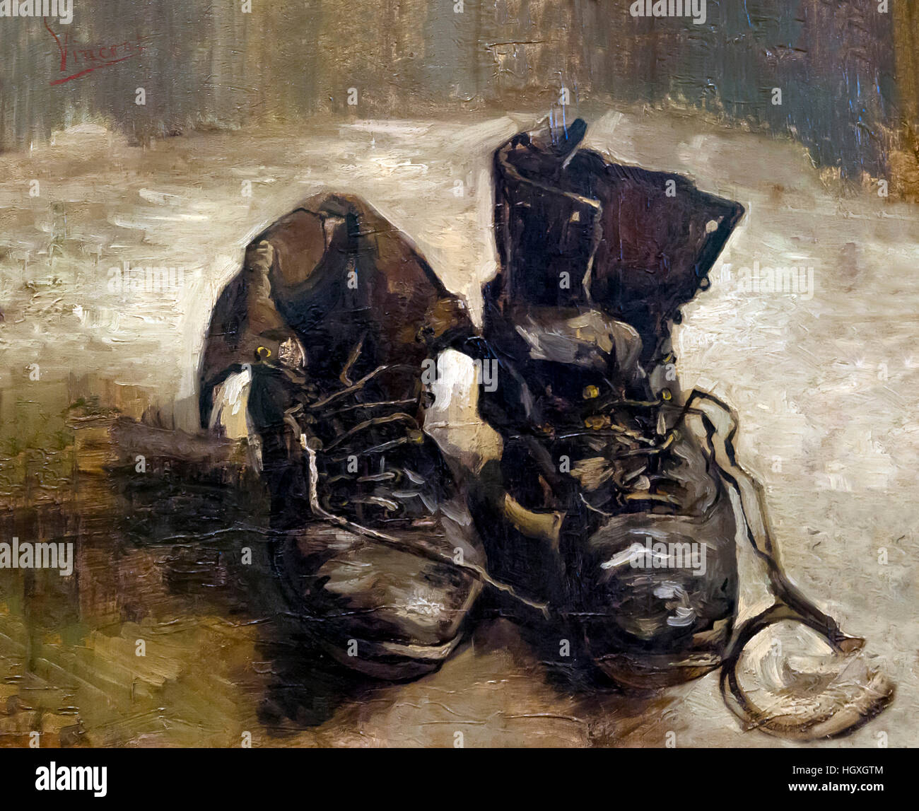 A Pair of Shoes, von Vincent Van Gogh, 1886, Niederlande, Europa Stockfoto
