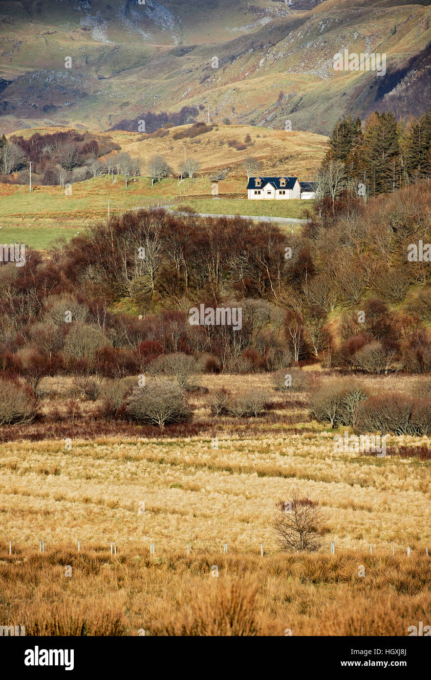 Schottische Landschaft im Herbst Stockfoto