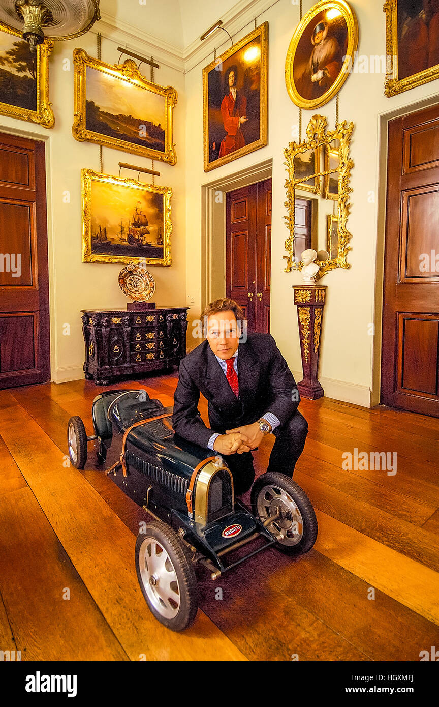 Charles Henry Gordon-Lennox, Earl of March, Darnley und Kinrara, bekannt als Lord March, zu Hause in Goodwood House, West S Stockfoto
