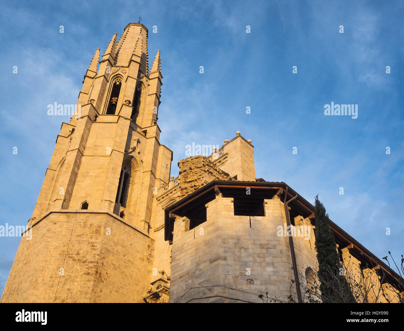 Kathedrale San Feliu de Girona, Katalonien, Spanien Stockfoto