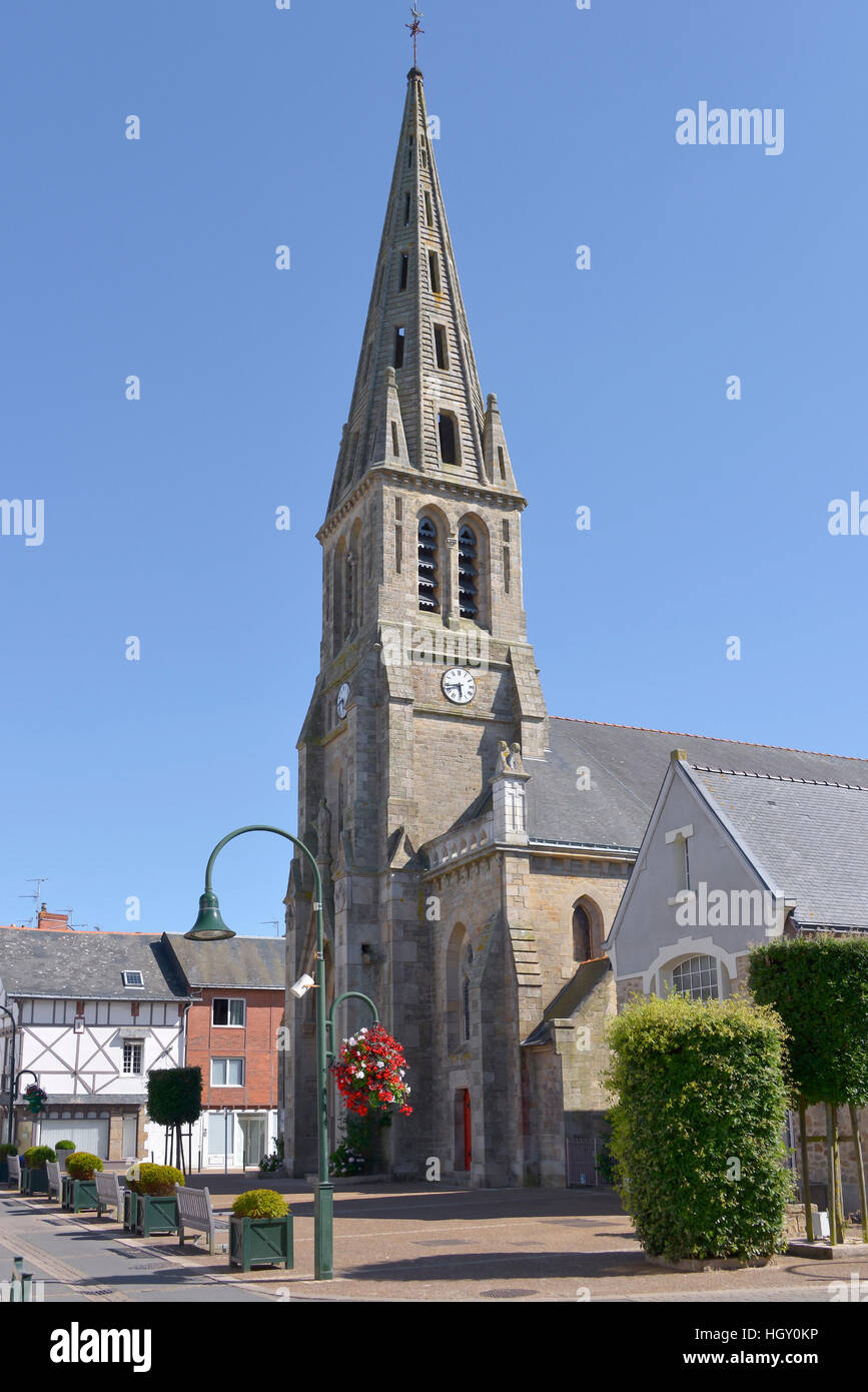 Kirche von Le Pouliguen in Frankreich Stockfoto