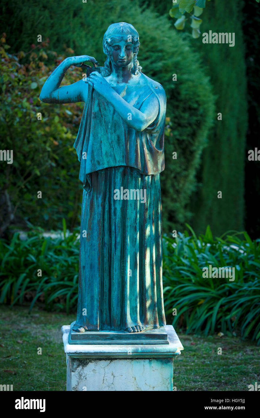 Statue im Garten der Villa Cimbrone, Ravello, Kampanien, Italien Stockfoto