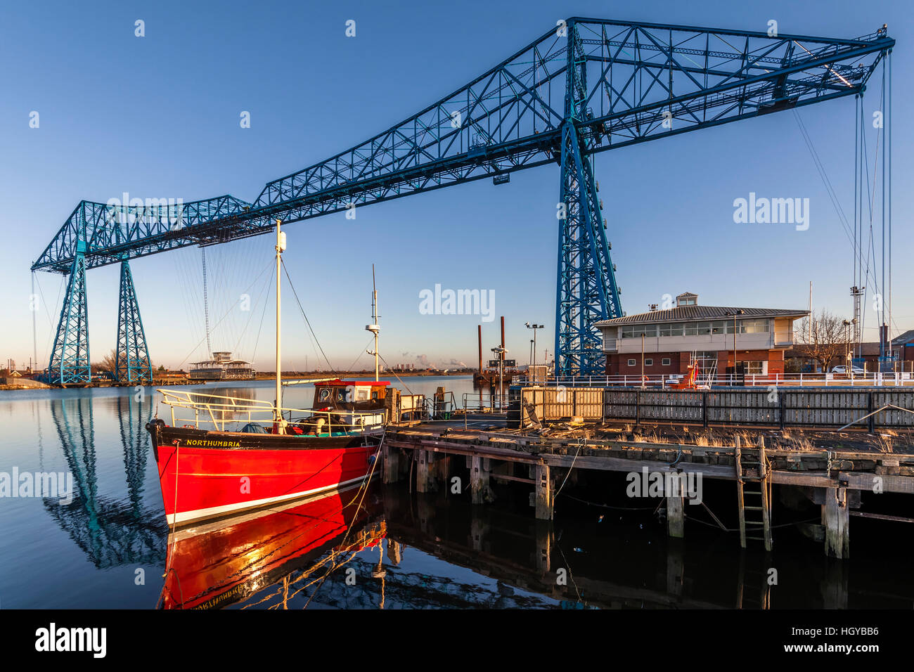 SCHWEBEFÄHRE MIDDLESBROUGH. Stockfoto