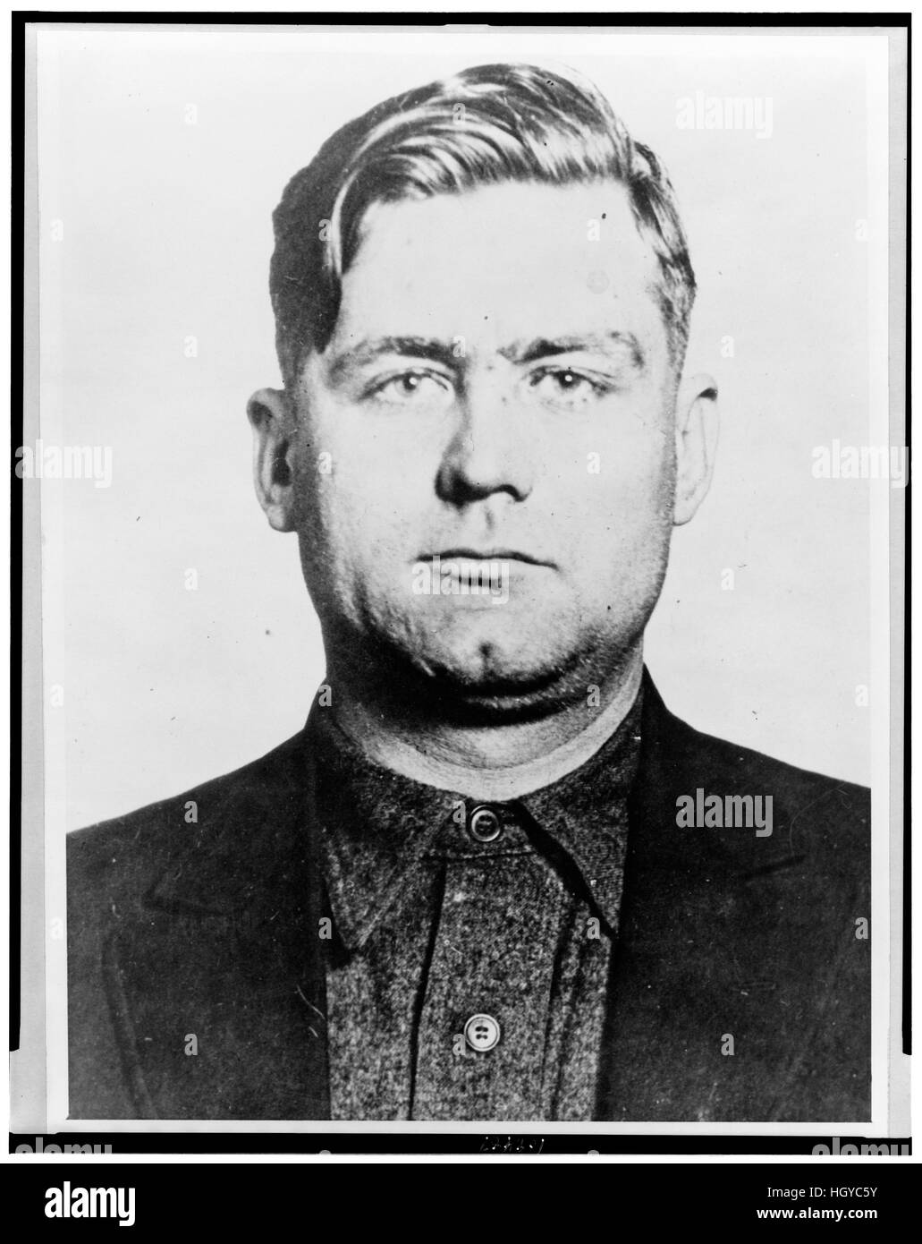 Gangster George "Bugsy" Moran. Stockfoto