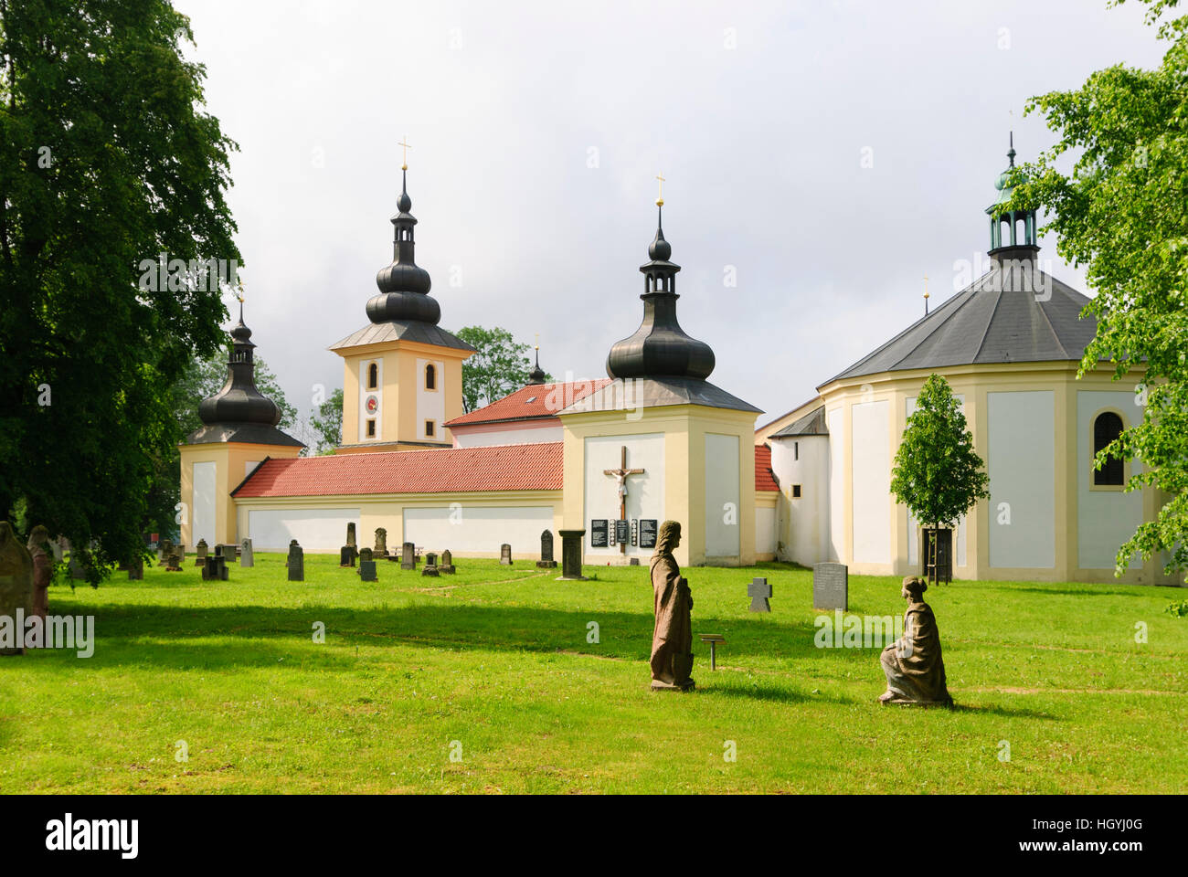 Stary Hroznatov (Altkinsberg): Wallfahrt Kirche Maria Loreto, Tschechische Repu-, Karlsbader Region, Bezirk Karlovy Vary Stockfoto