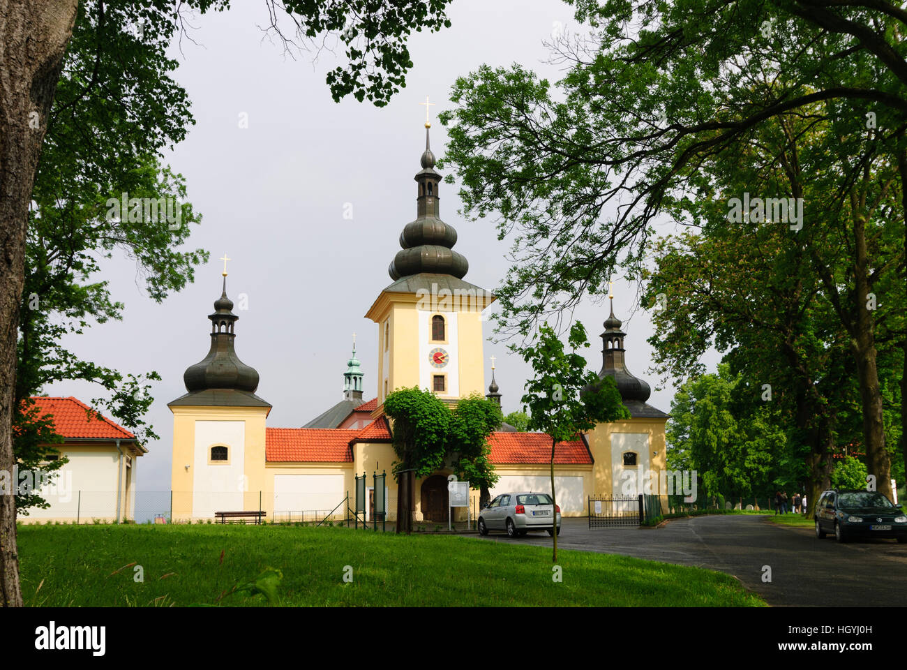 Stary Hroznatov (Altkinsberg): Wallfahrt Kirche Maria Loreto, Tschechische Repu-, Karlsbader Region, Bezirk Karlovy Vary Stockfoto