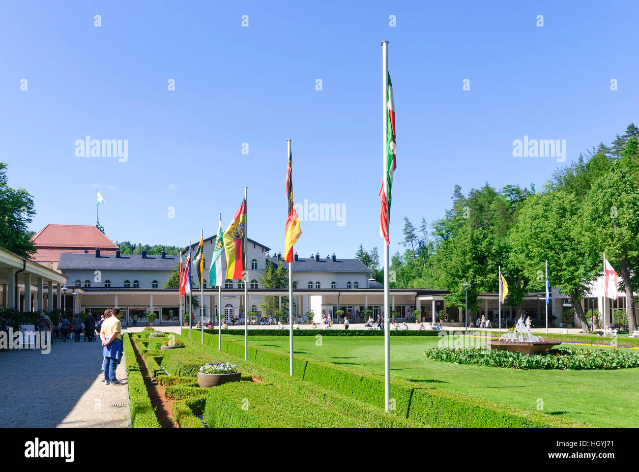 Bad Elster: Kurpark, Vogtland, Sachsen, Sachsen, Deutschland Stockfoto