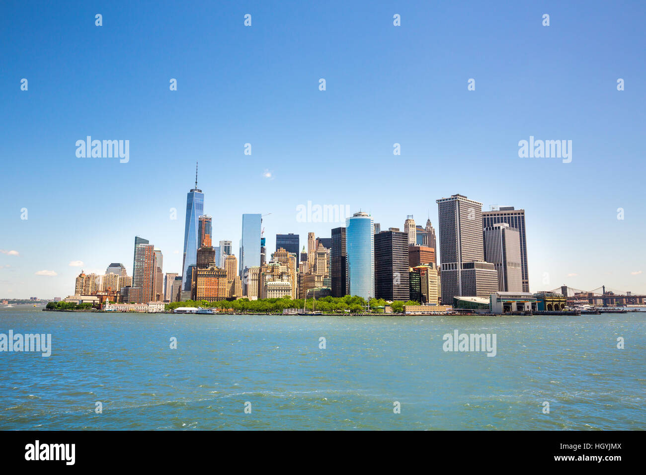 New York City Manhattan Midtown Blick auf Hudson Stockfoto