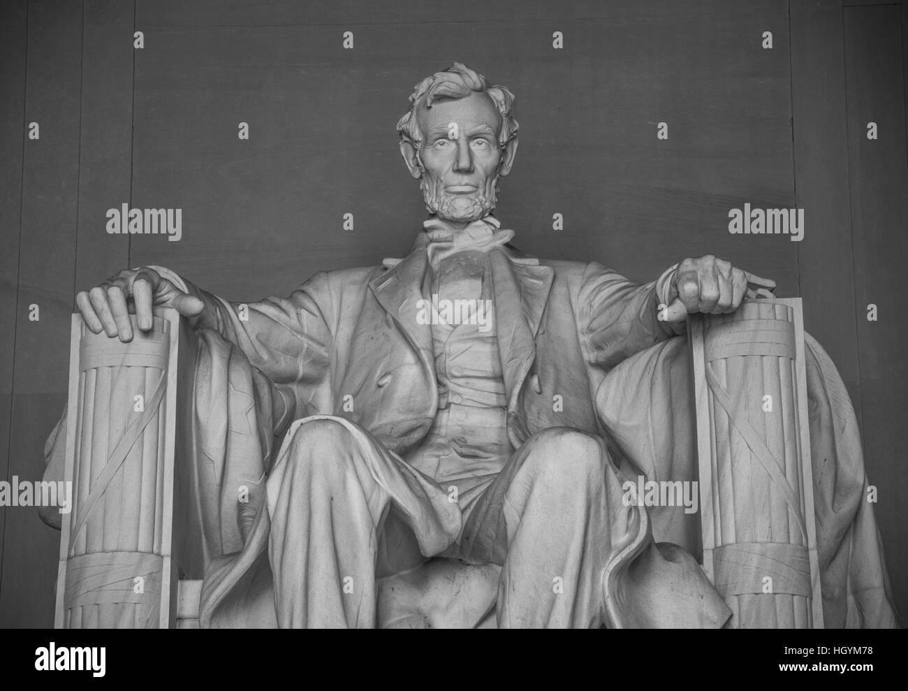 Statue von Abraham Lincoln, Washington DC, USA Stockfoto