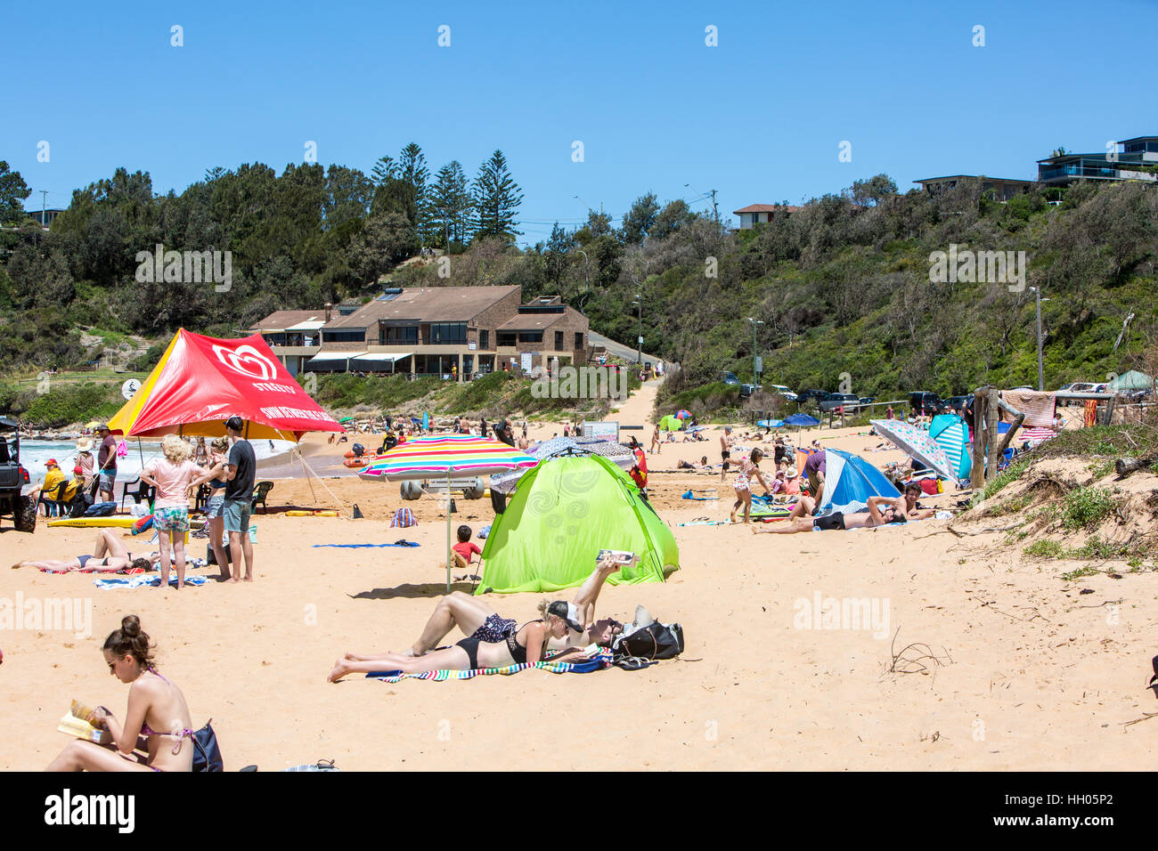 Sommertag auf seine Beach, einem der berühmten Nordstrände von Sydney, Australien Stockfoto